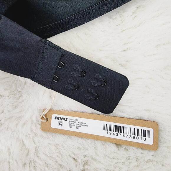 NEW Skims Black Onyx Wireless Lightly Lined Bra - Picture 6 of 11